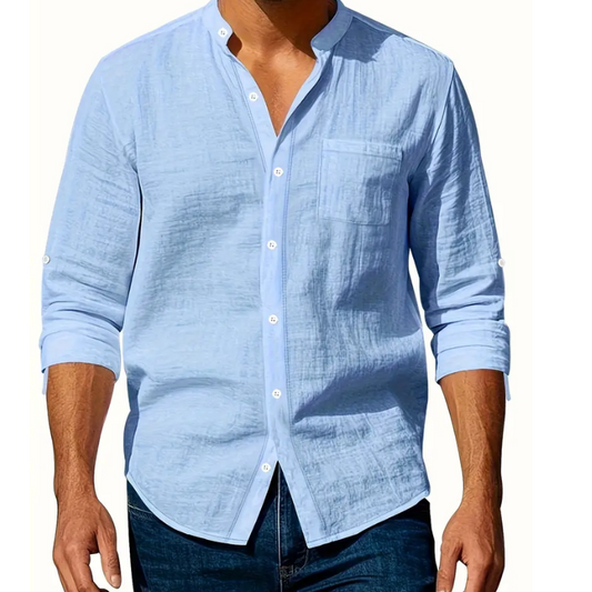 Fresh Sky Blue Shirt - chetamis